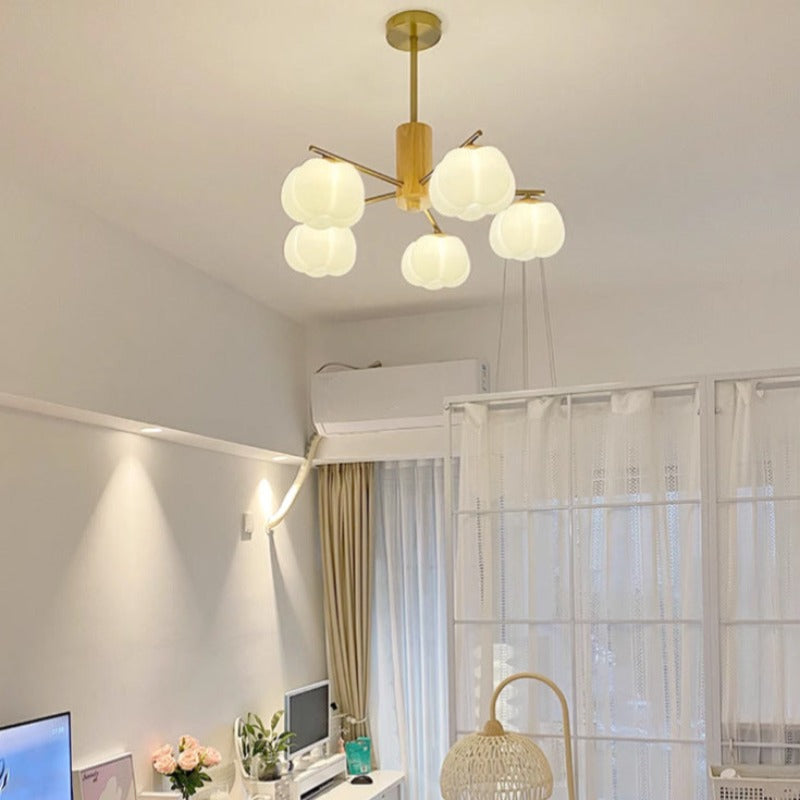 Arisha Créatif LED Métal Bois Lustre Salon