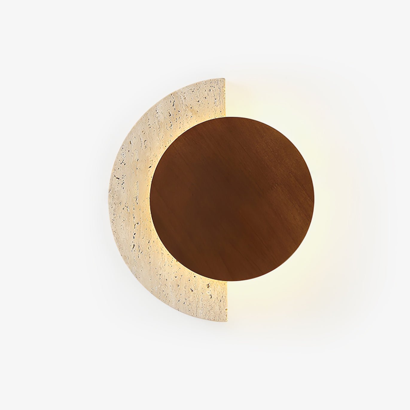 Coraeen Half-Moon Travertine Wall Light - Letslighting