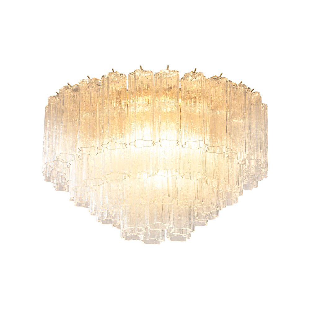 Aurora Ceiling Lamp Murano Pink Glass Vintage - Blowlighting