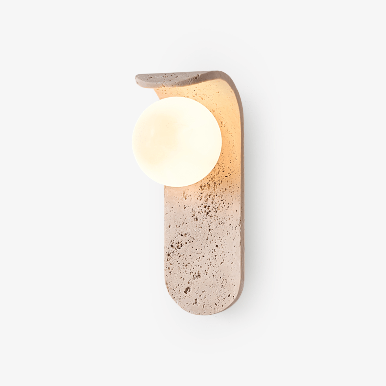 Cutalos Sconce-Frame Travertine Wall Light - Letslighting