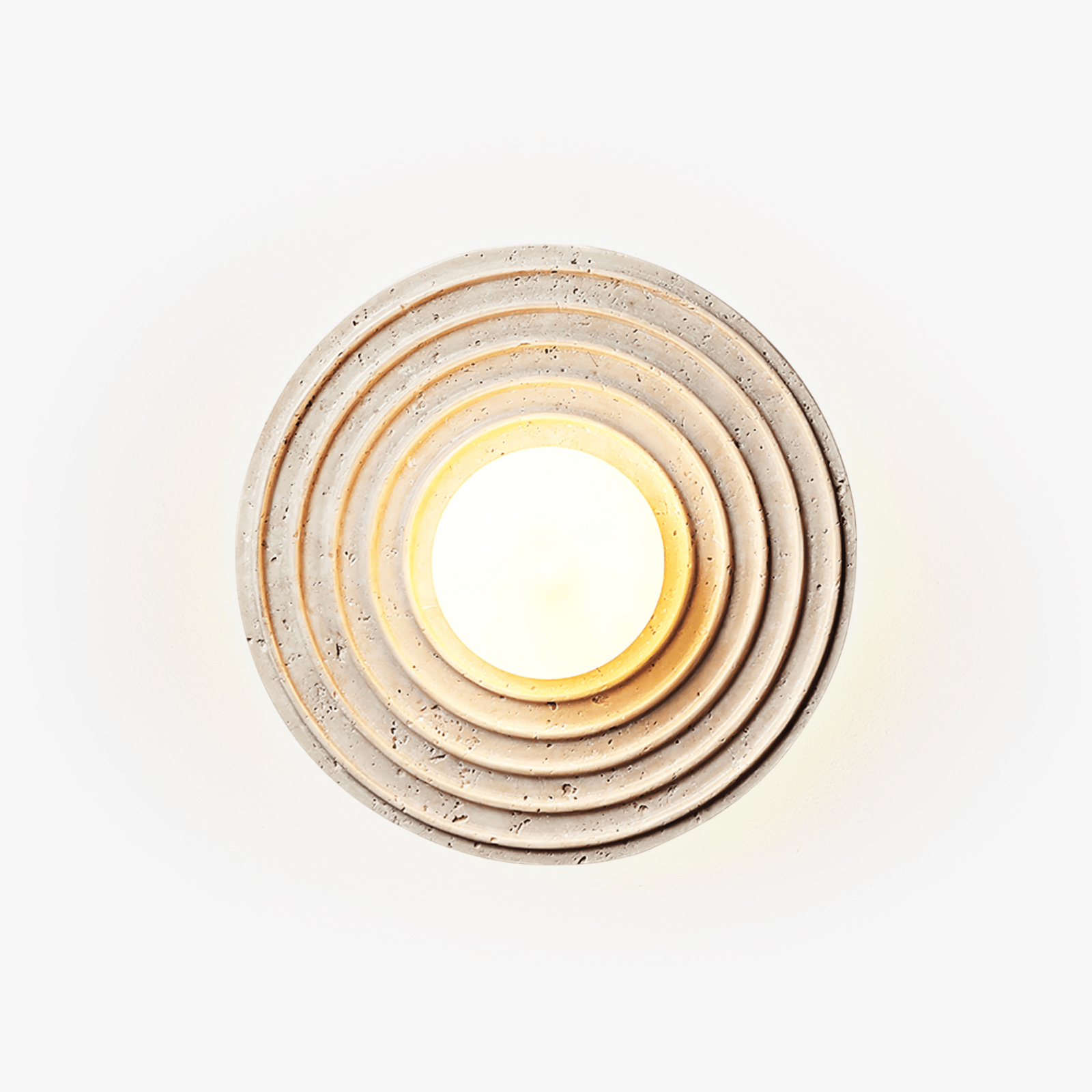 Zelirara Concentric Travertine Wall Light - Letslighting