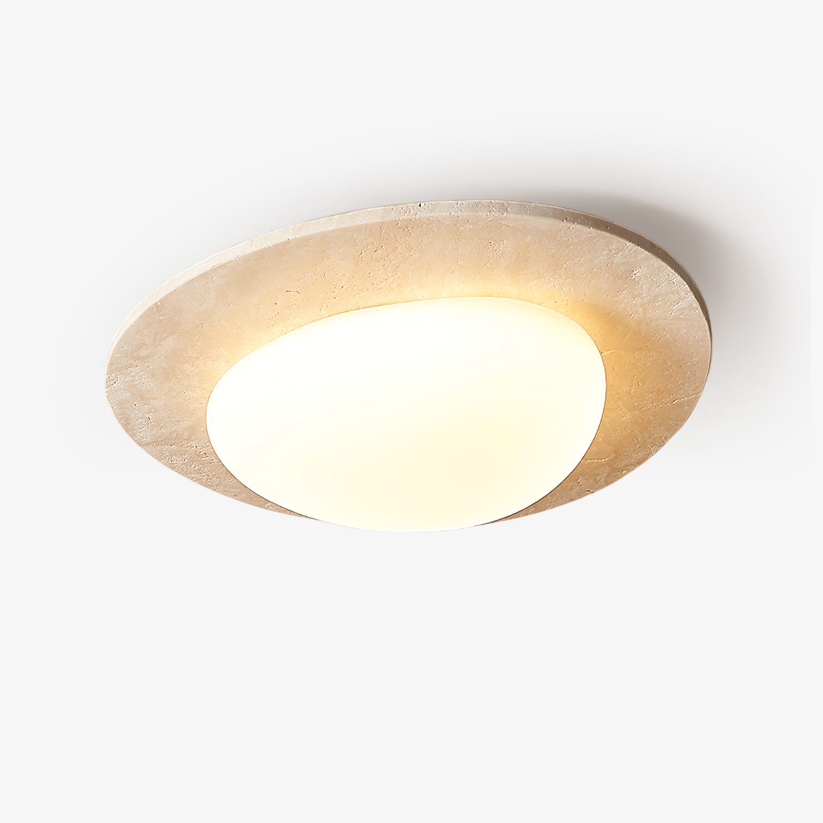 Orlaeisra Circular Travertine Ceiling Light - Letslighting