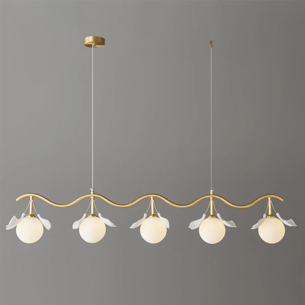 Evenielis Floral Brass Chandelier - Blowlighting