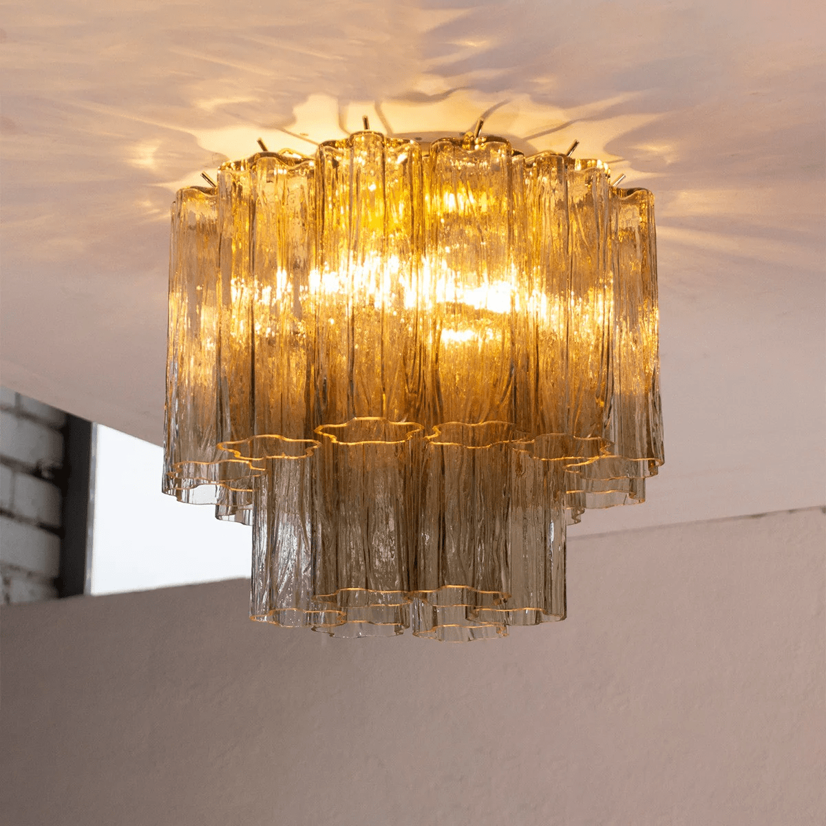 Aurora Ceiling Lamp Pink Waterfall Style - Letslighting