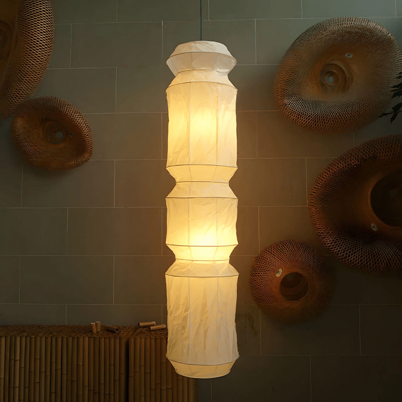 Washi Paper L6 Pendant Light - Blowlighting
