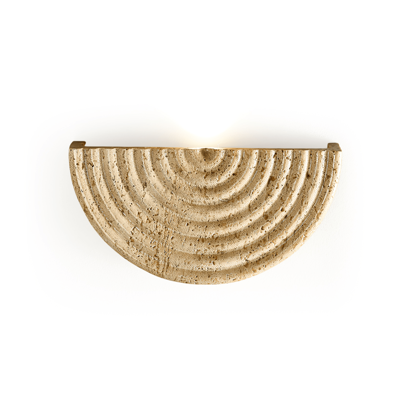 Faro Travertine Half-Moon Wall Lamp - Letslighting