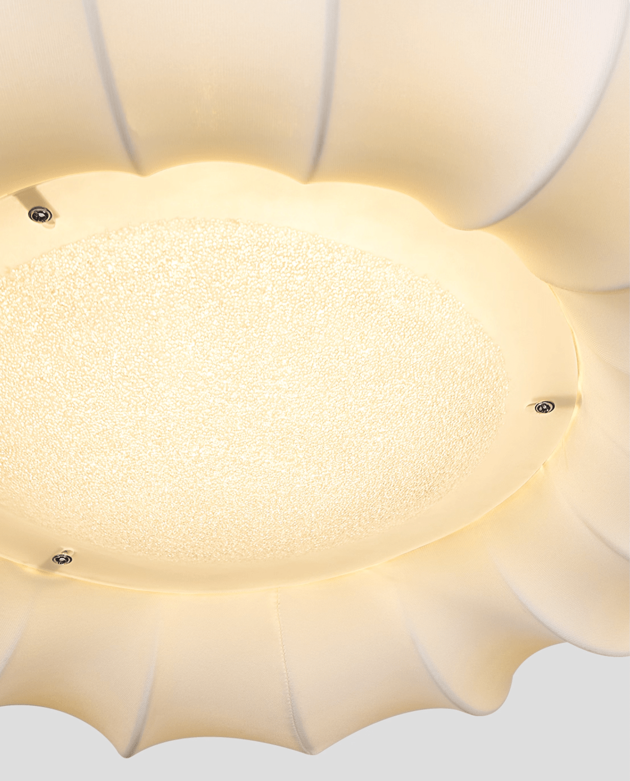 Cloudelle Artistique Luxe Bois Tissu Plafonnier Lumière