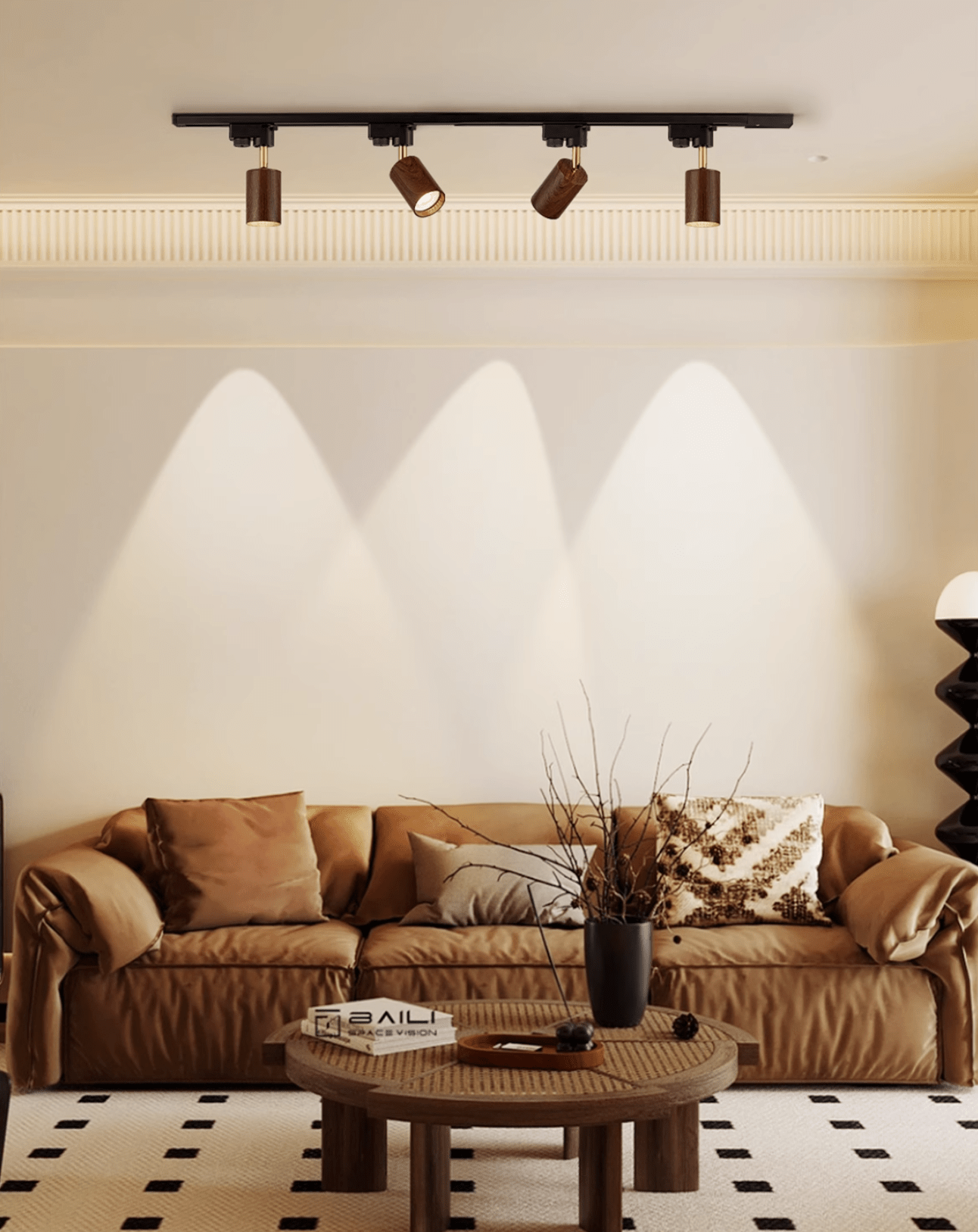 Luma Flex Spot sur Rail Aluminium Moderne