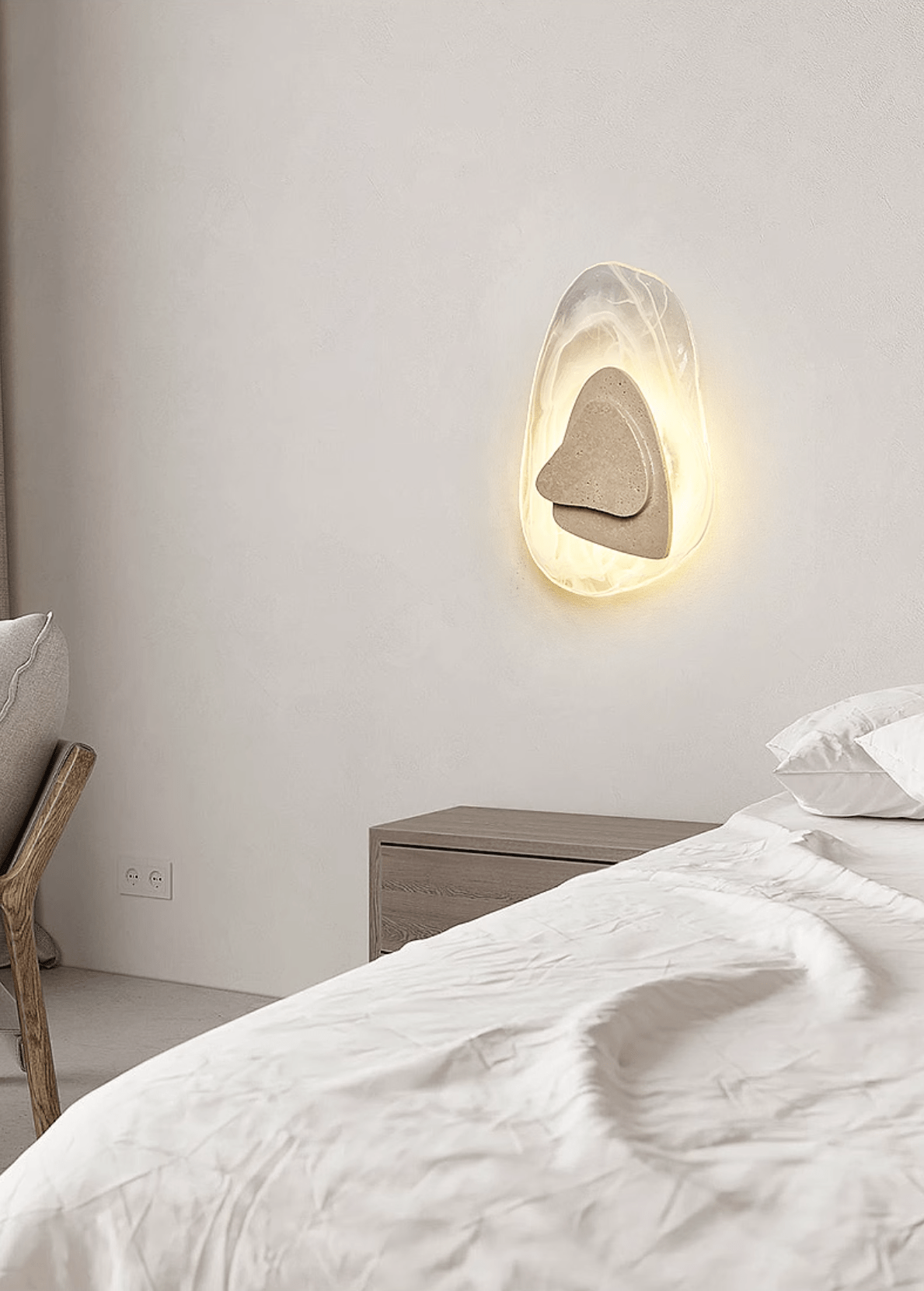 Eira Applique Murale Minimaliste Moderne en Travertin