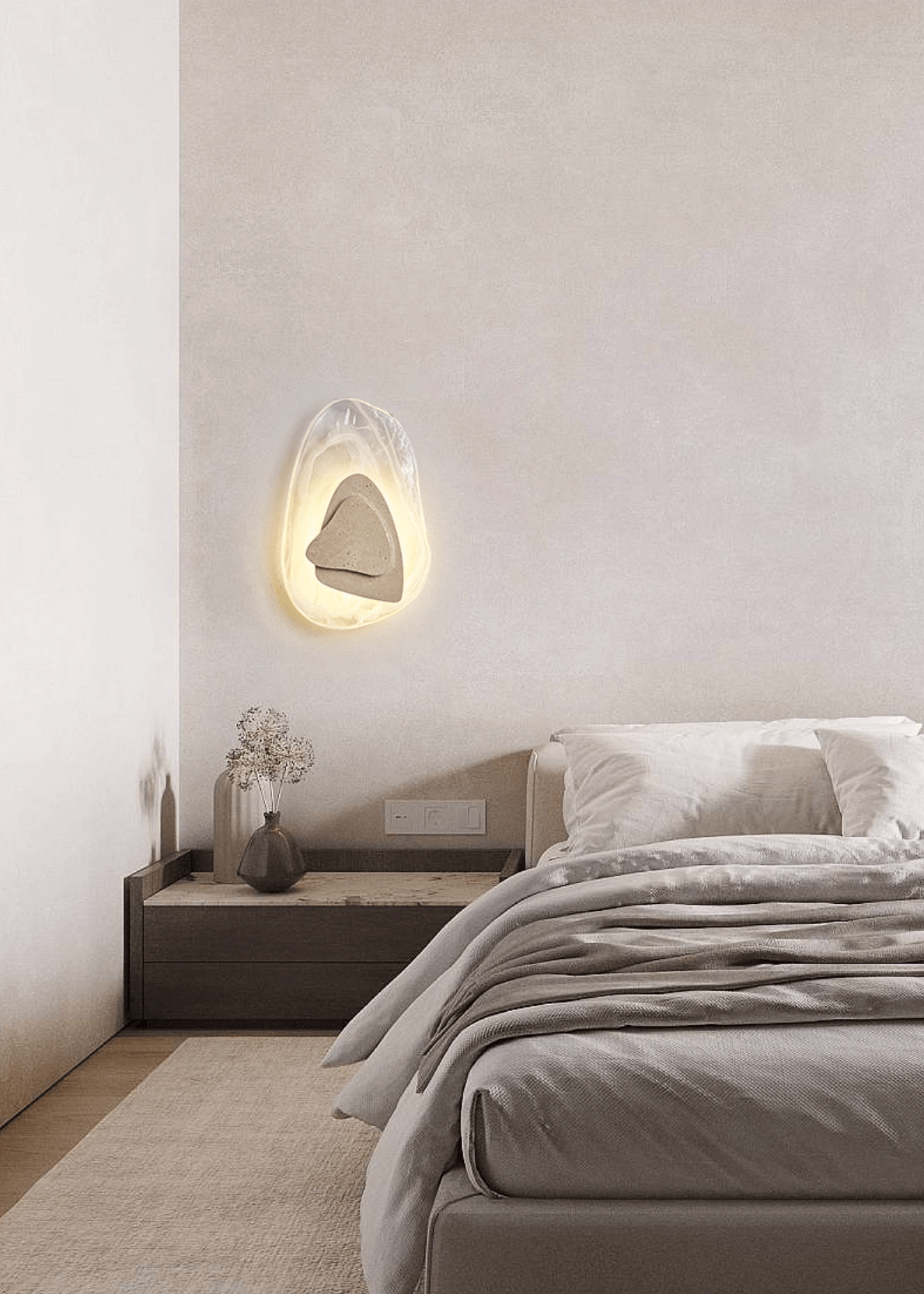 Eira Applique Murale Minimaliste Moderne en Travertin