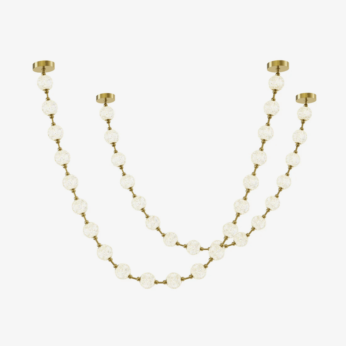 Strand Collier Aluminium Acrylique Lustre