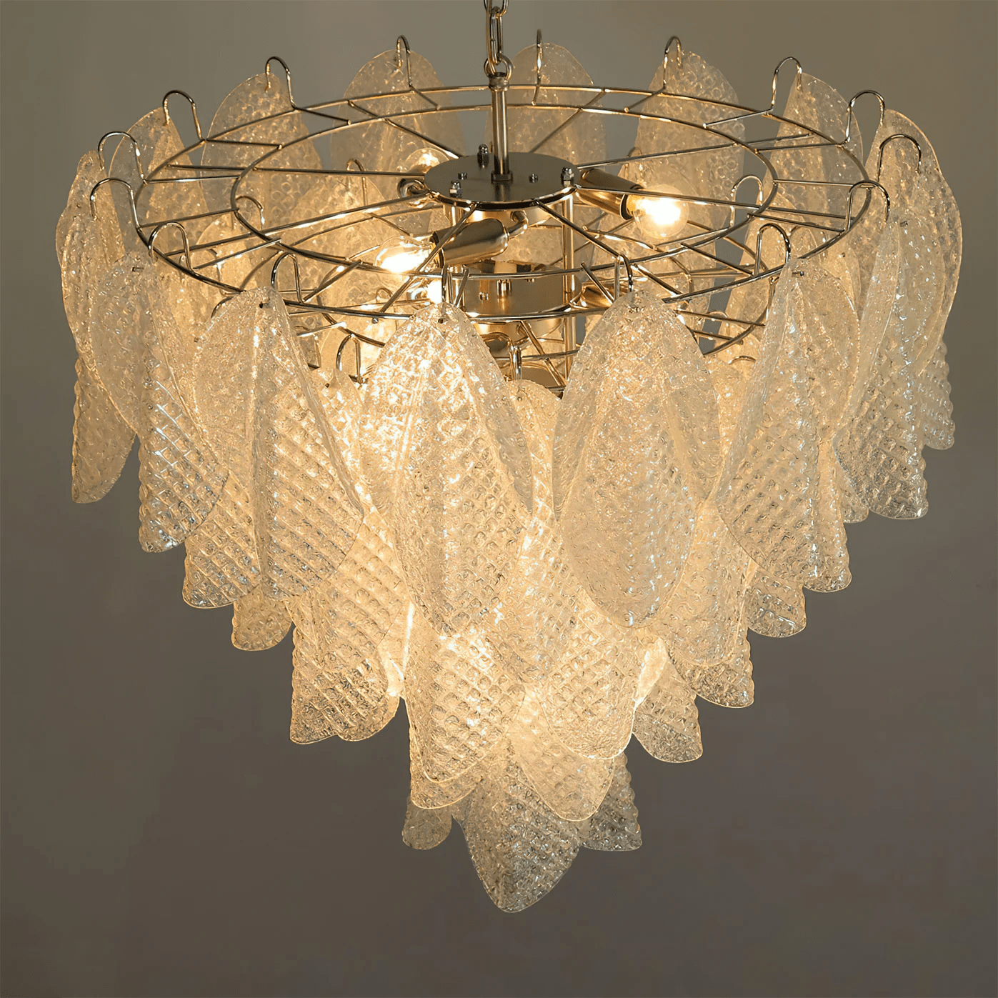 Murano Lustre Élégant en Verre Goutte