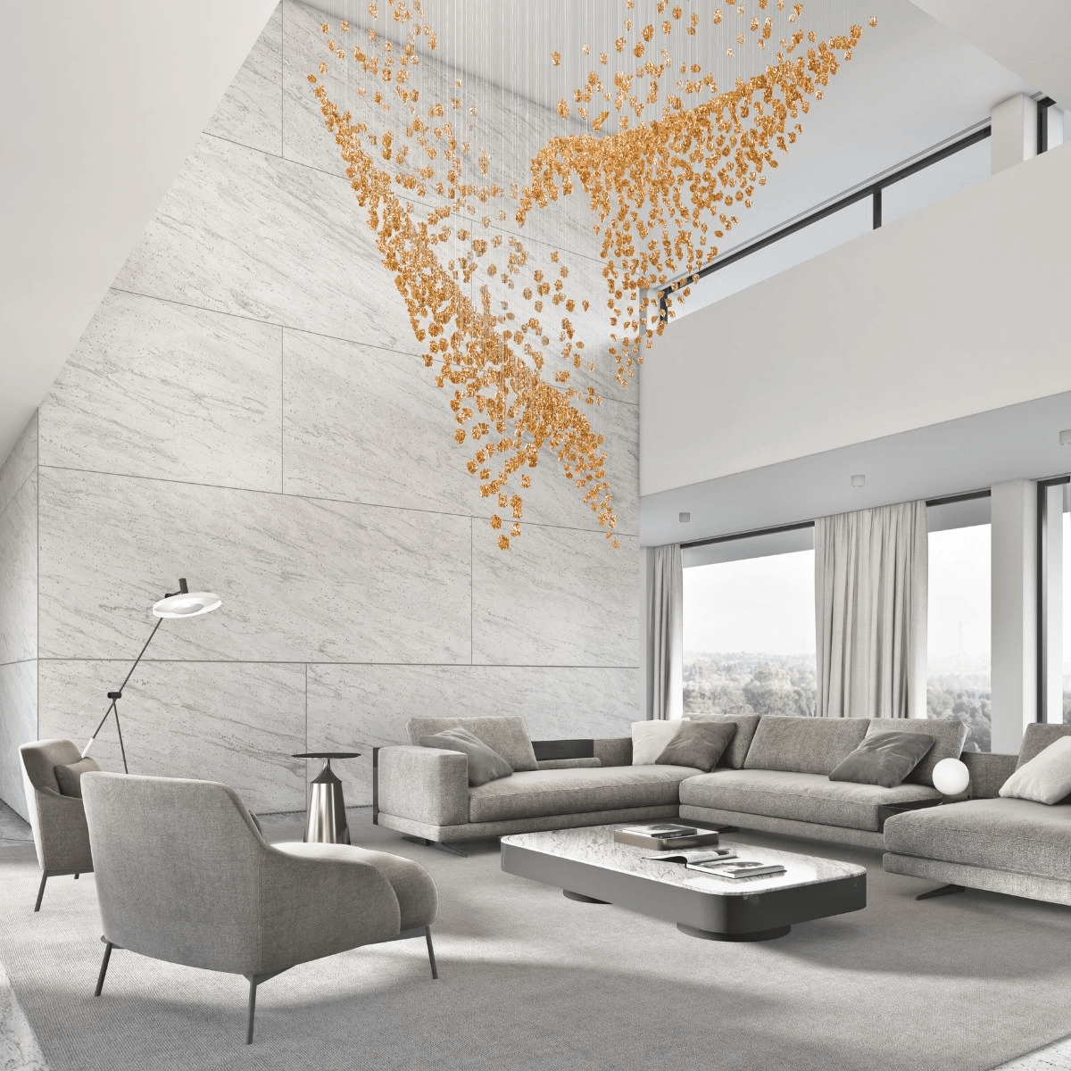 Raw Artistique Luxe Cristal Personnalisable Lustre
