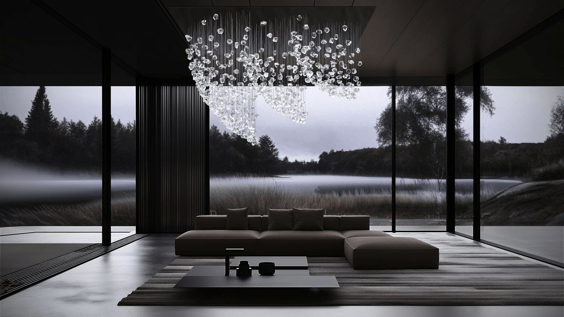 Raw Artistique Luxe Cristal Personnalisable Lustre
