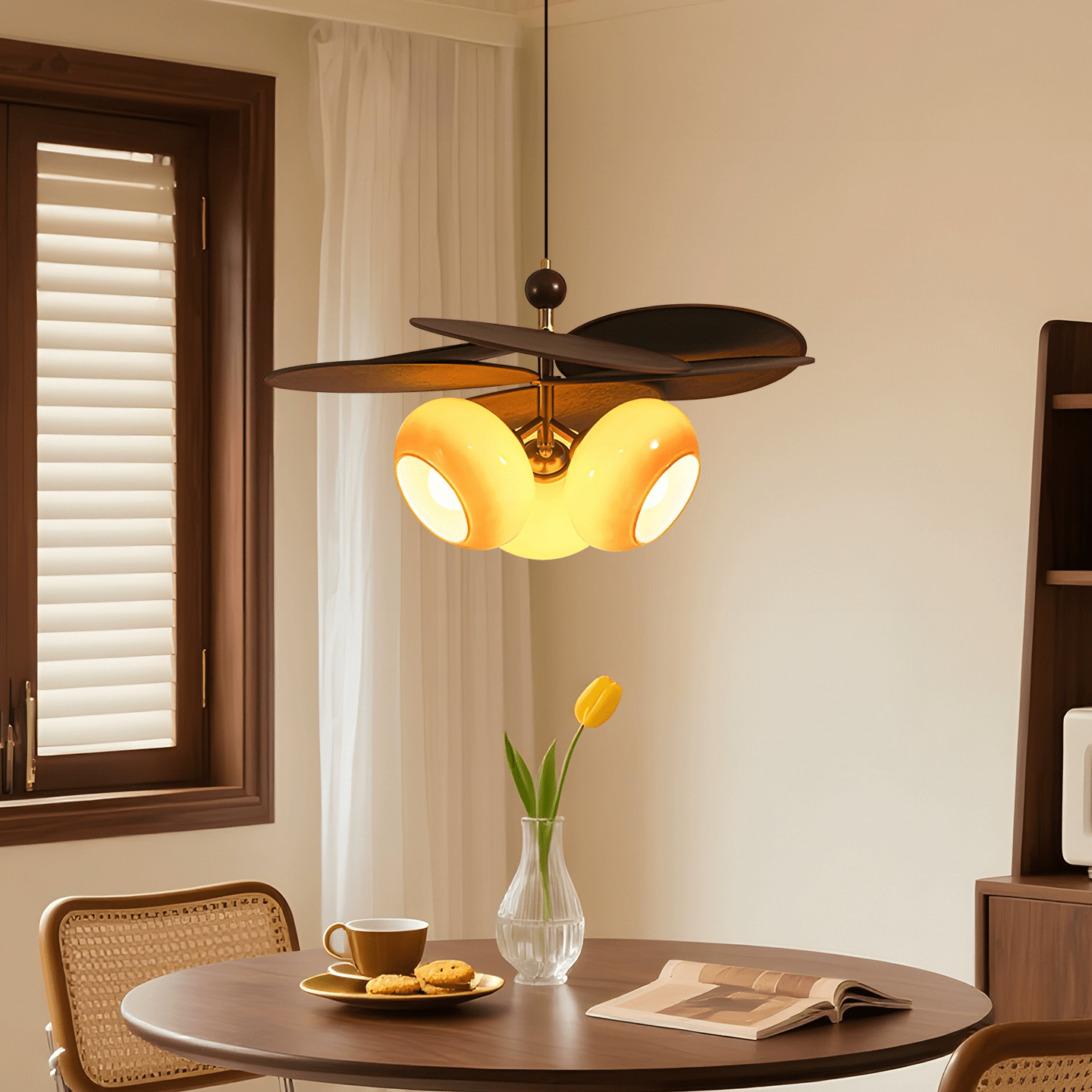 Orabel Lustre Élégant Moderne Ember