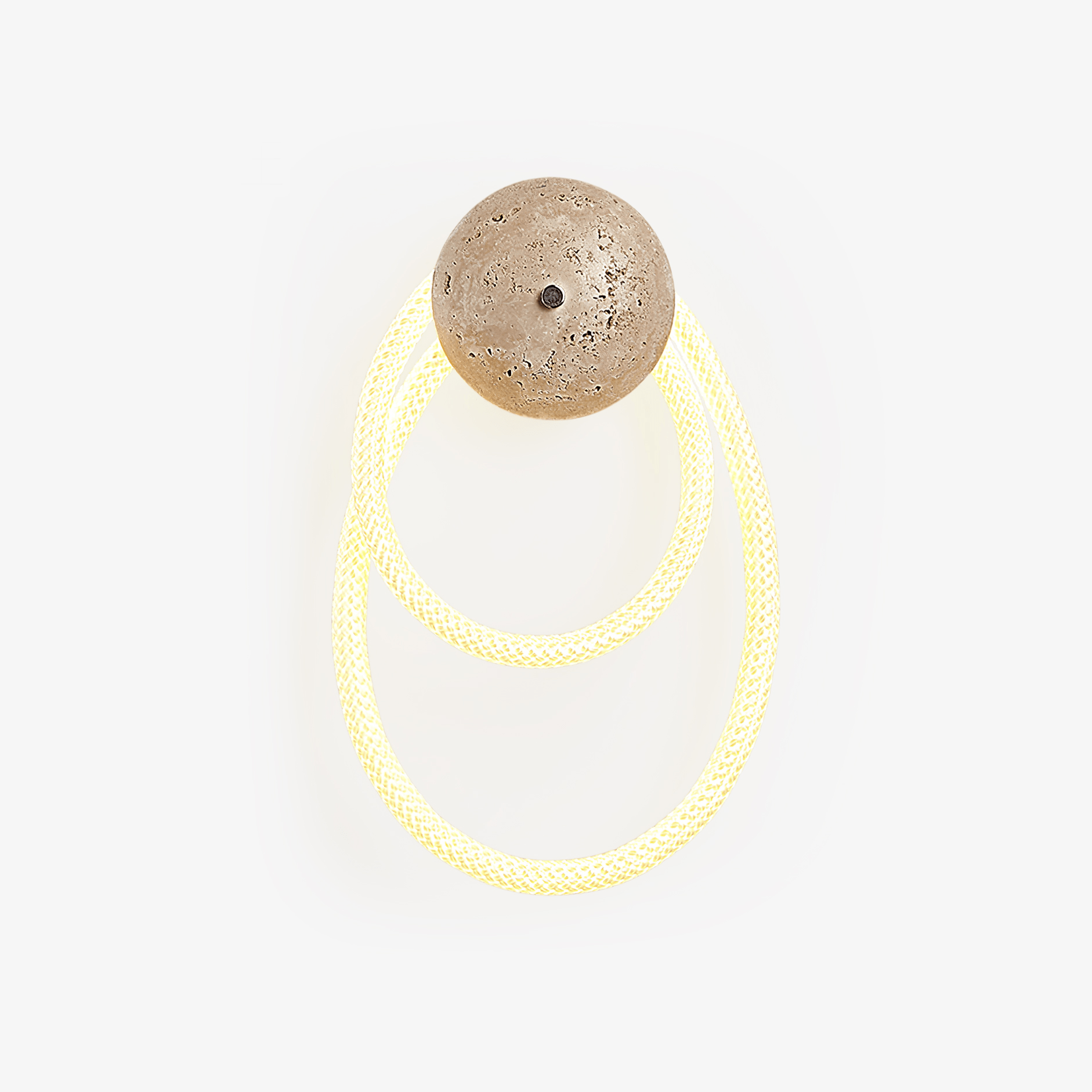 Luma Applique Murale Moderne en Travertin Boucle