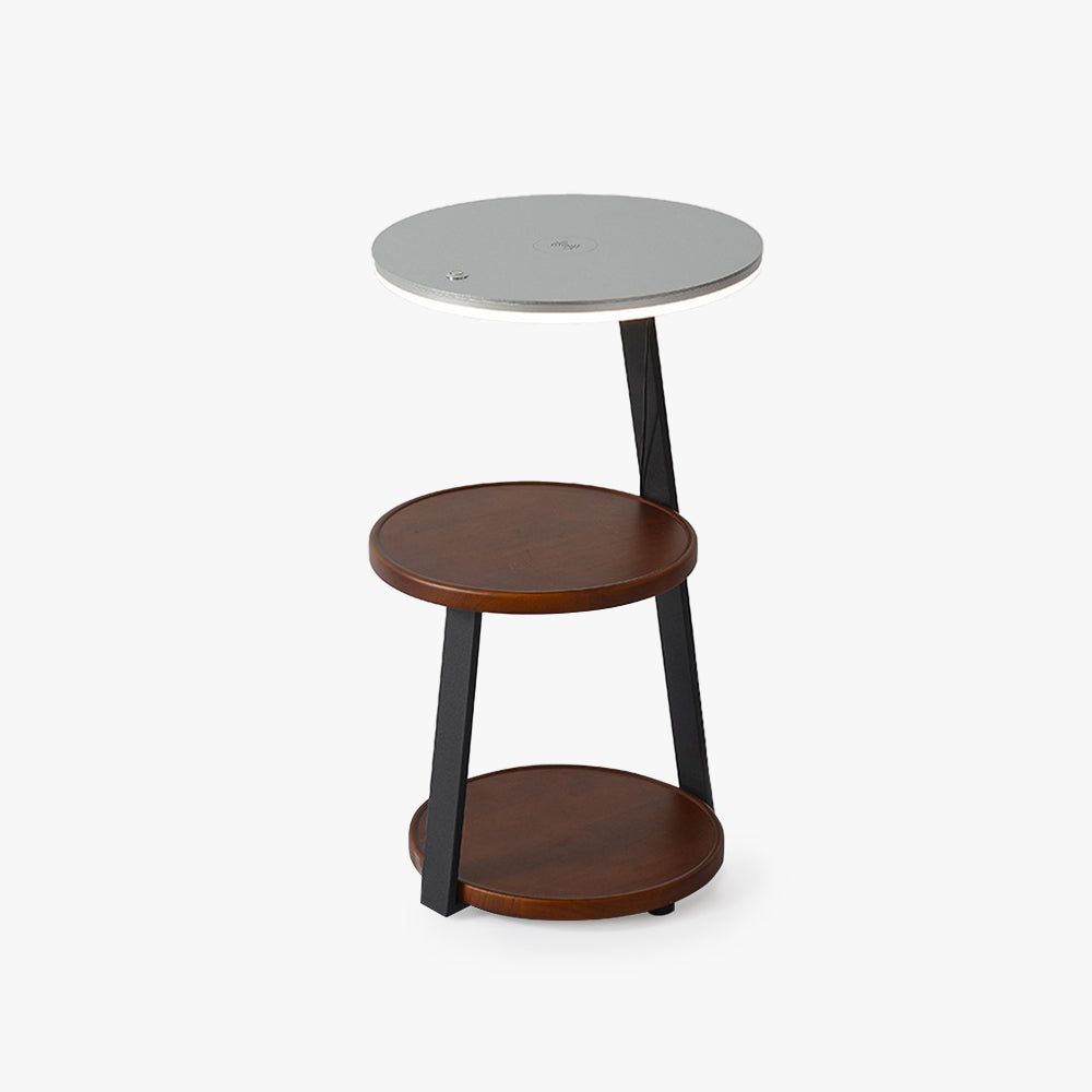 Muto LED Lampadaire Table Moderne, Bois, Salon/Salle à Manger
