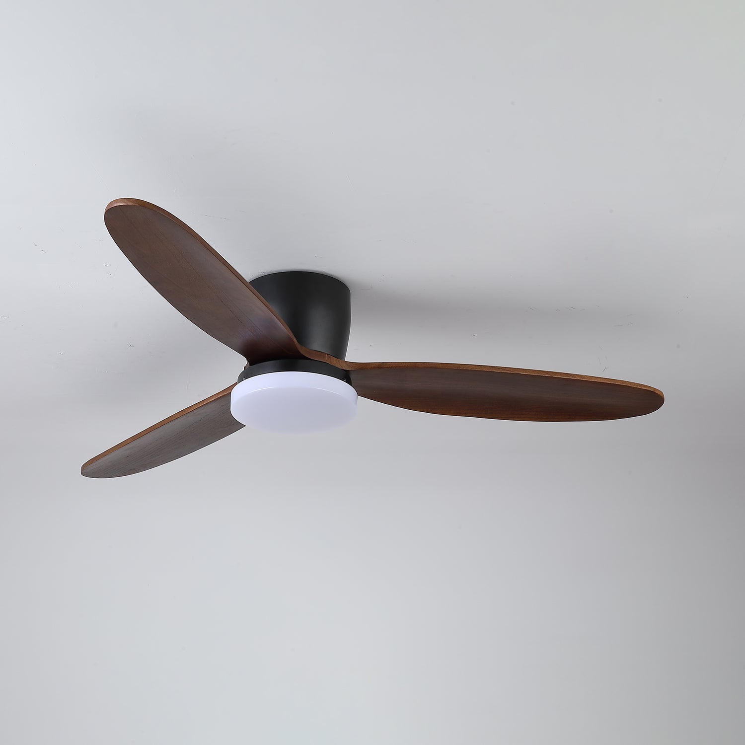 Nocturnus Métal Bois Lumière de Ventilateur de Plafond
