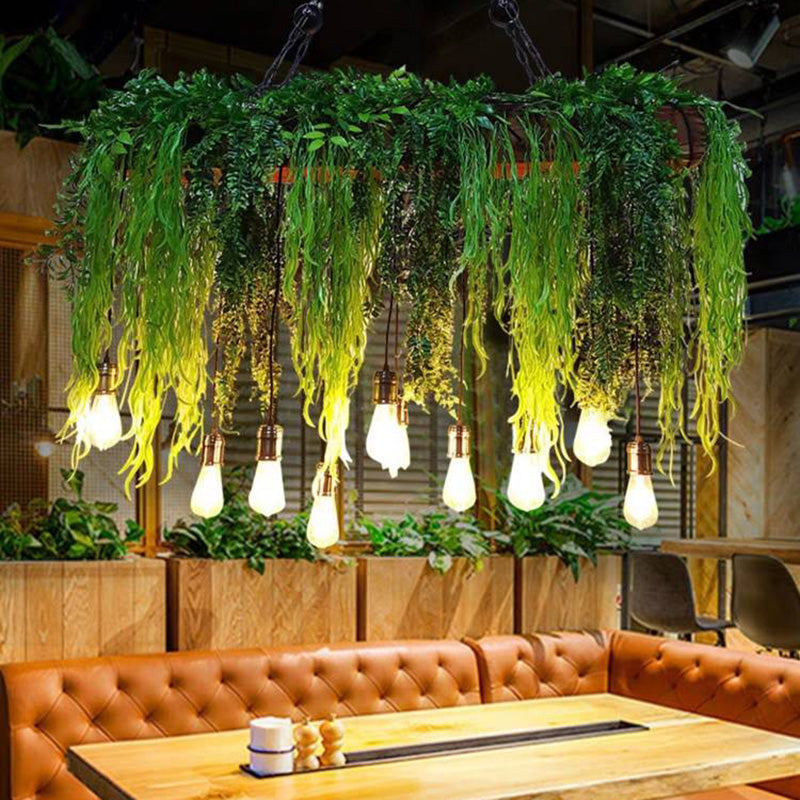 Ritta LED Suspension Vert Métal Salle à Manger Salon Cuisine
