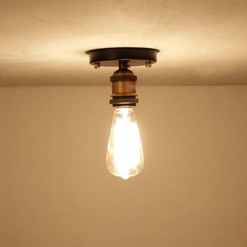 Silva Industriel LED Plafonnier Noir Or Métal Salle à manger