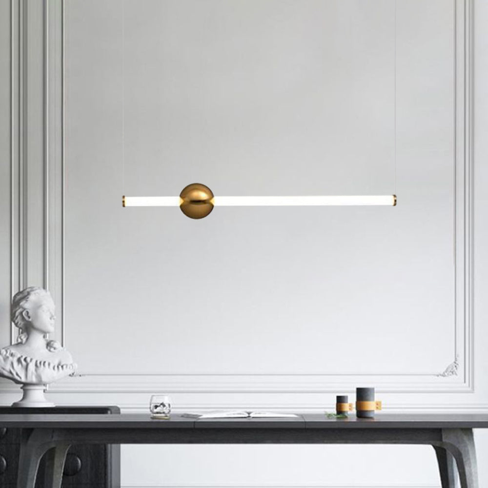 Ray Moderne LED Suspension Or Blanc Métal Verre Salon Salle à manger