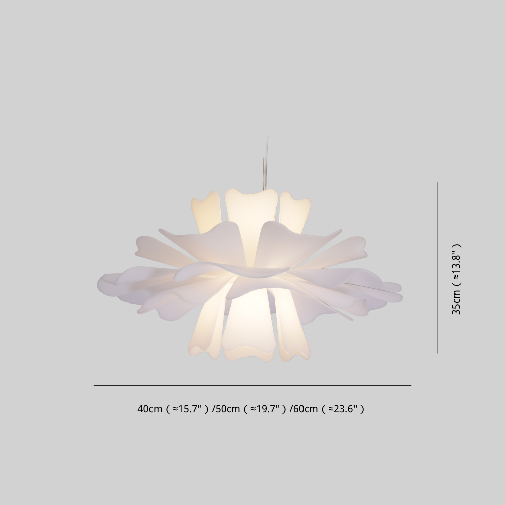 Arisha Suspension Fleur Moderne  Blanc Salon