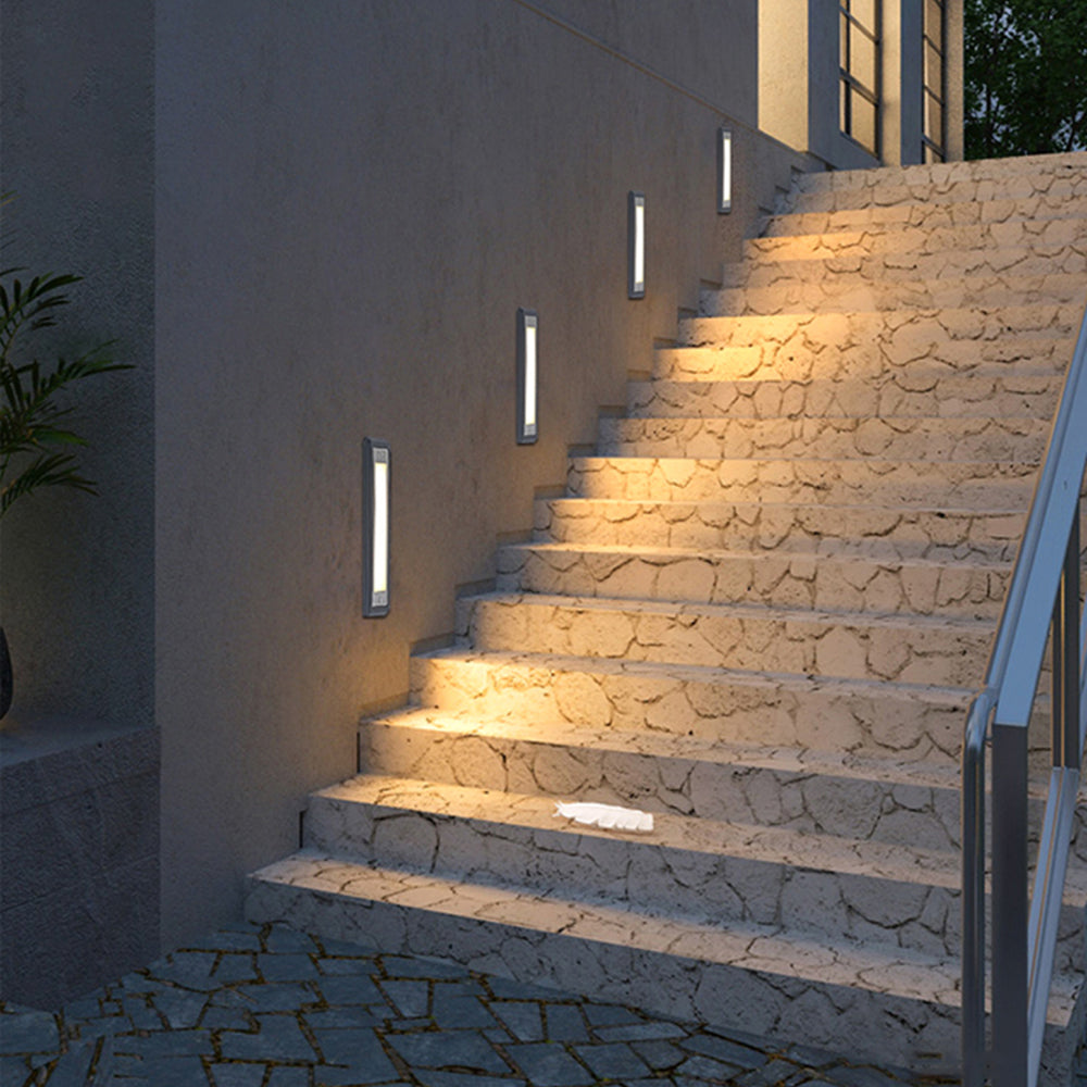 Ray Moderne LED Lampadaire Extérieure Noir Métal/Acrylique Jardin Couloir