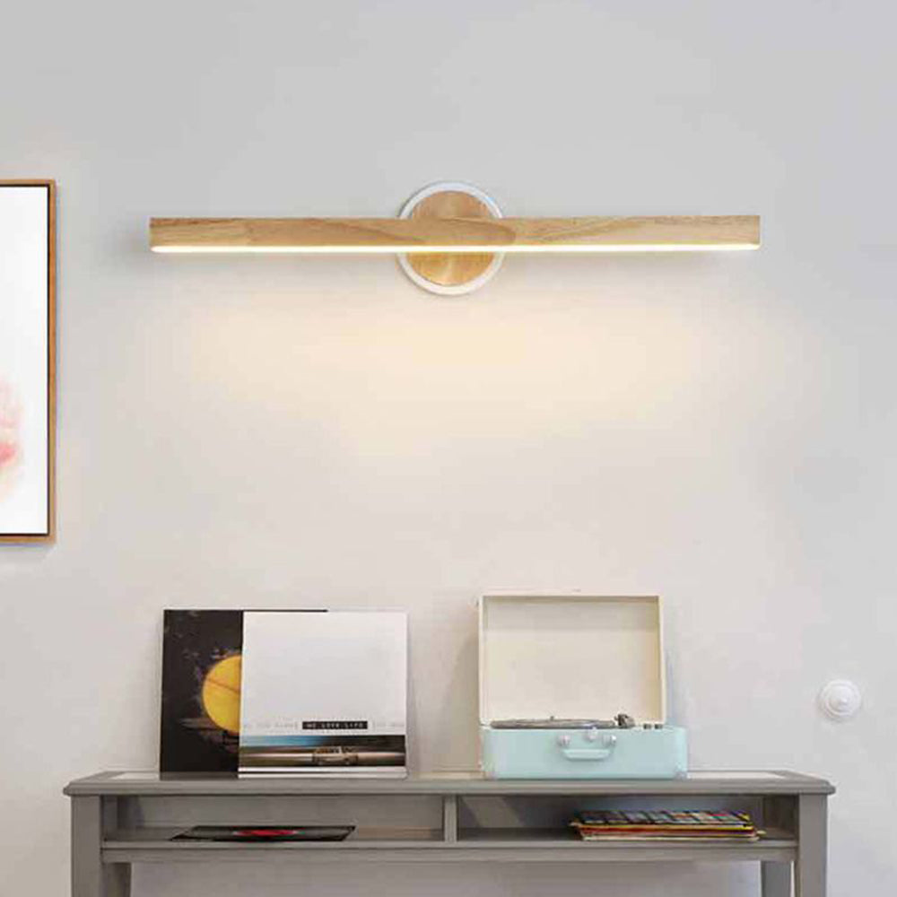 Muto Design LED Applique Murale à Miroir Rectangulaire Moderne Bois Salle de Bain/Chambre