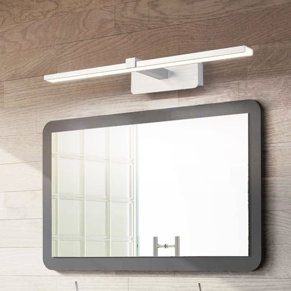 Arisha Simple LED Applique Murale Linéaire Moderne Métal/Acrylique Argent Salle de Bain