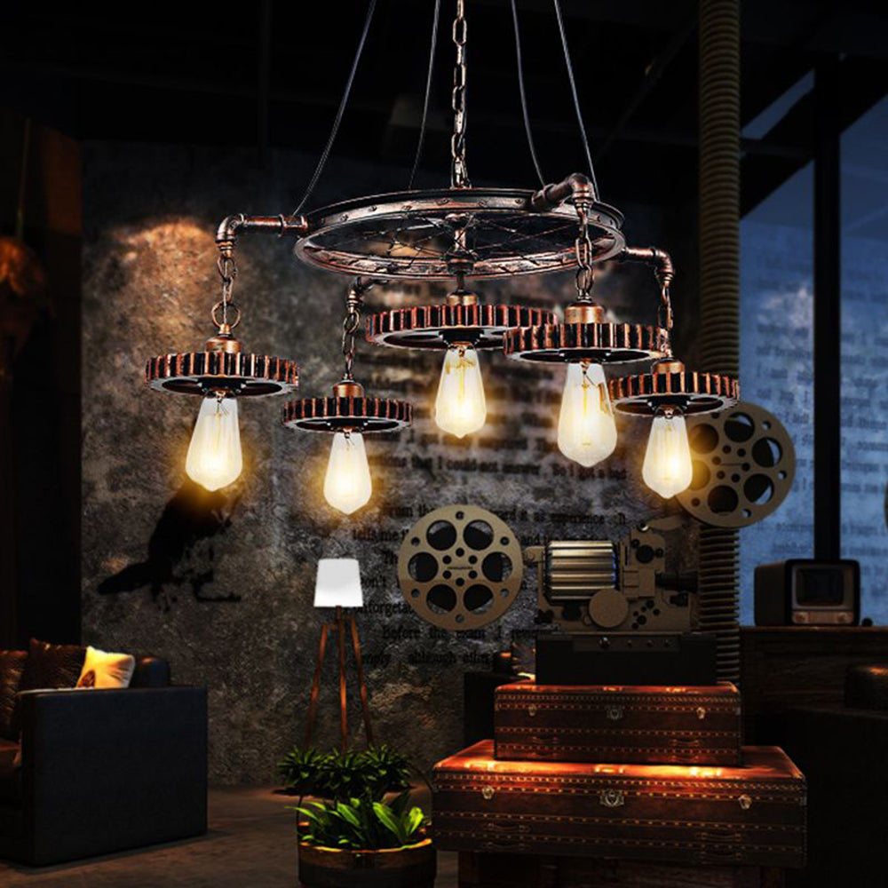 Silva Industriel Suspension Métal Bronze Chambre à Coucher