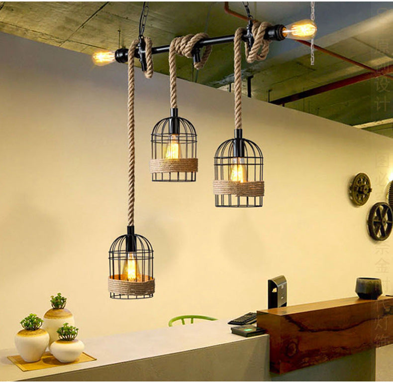 Epoch Suspension LED Rétro en Métal Noir Pour Café/Bar/Salle à Manger