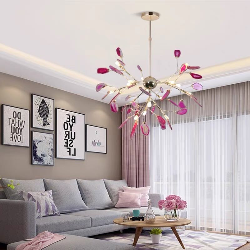 Arisha Lustre Coloré Branche Feuille Design, Salon/Chambre