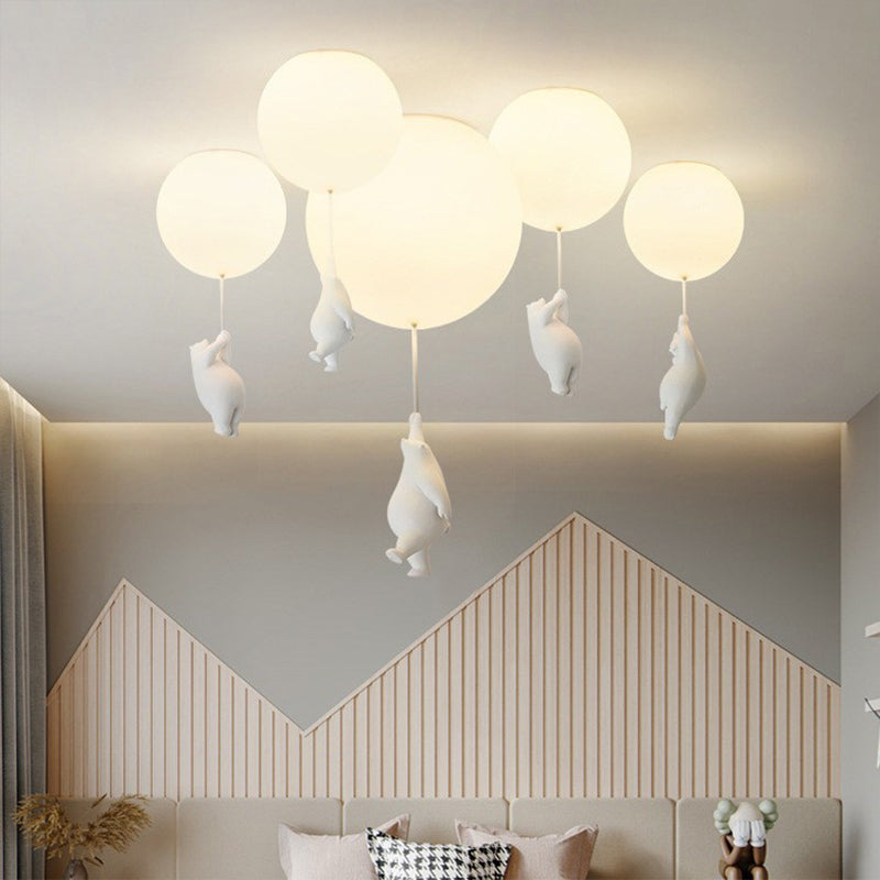 Aria Suspension/ Plafonnier Ballon Moderne, Résine Chambre