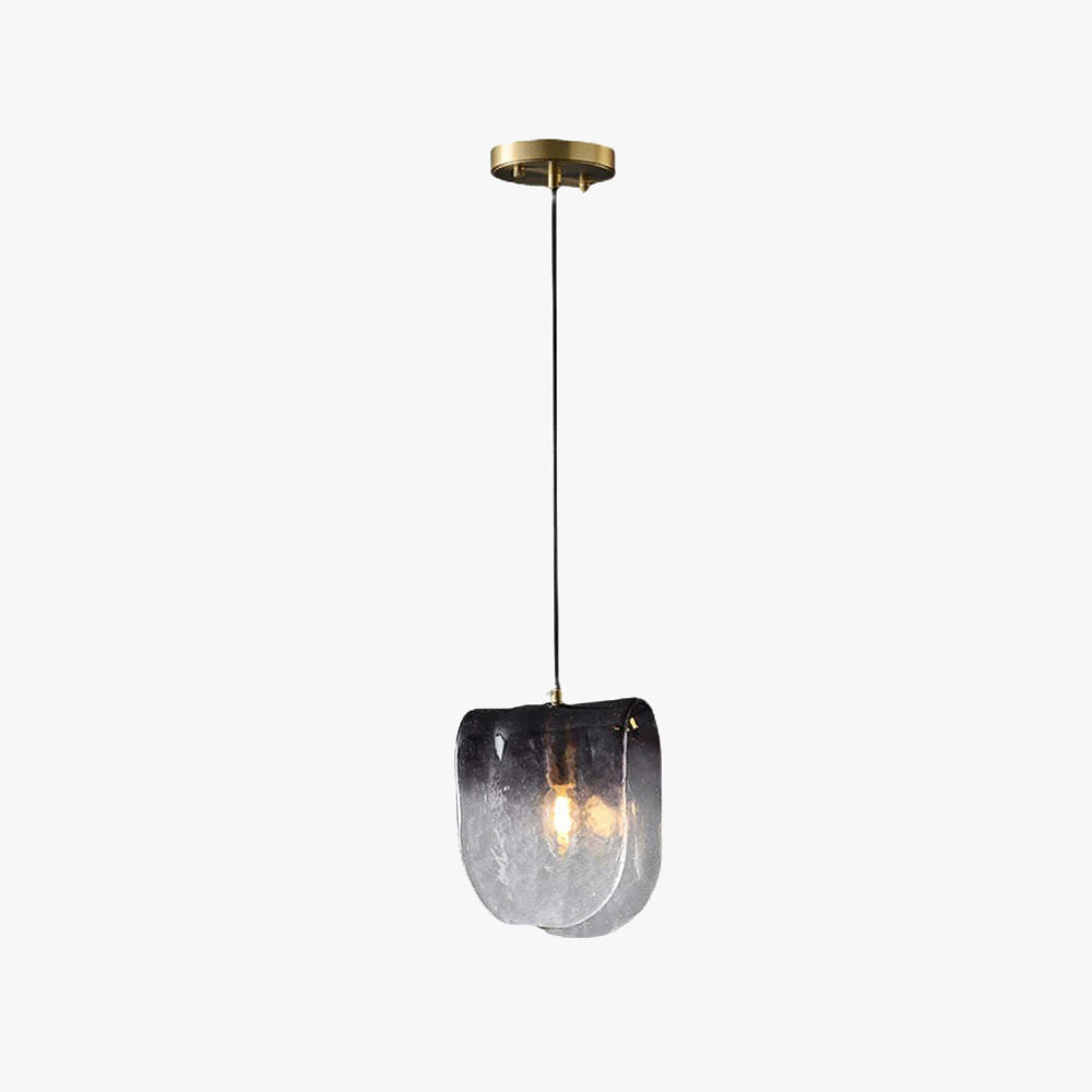Valentina Suspension Contemporaine Métal/Verre Noir Salon