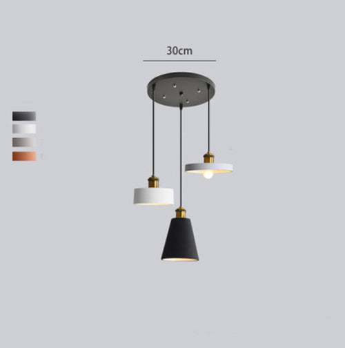 Aira Luminaires Suspension Nordique Blanc/Orange/Noir/Gris, Salon