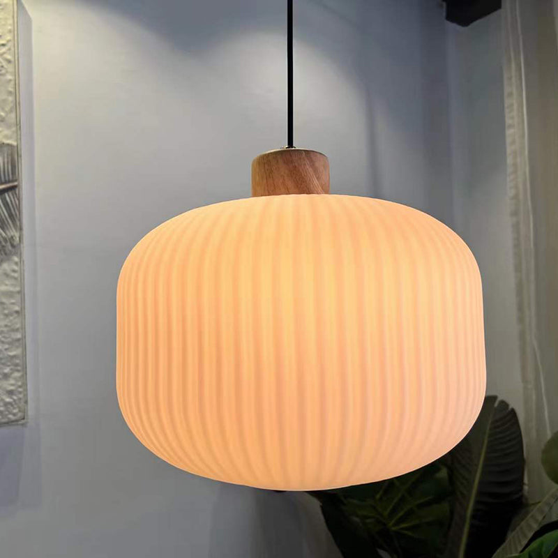 Muto Luminaires Suspension LED Moderne Bois/Verre Salon/Salle à manger