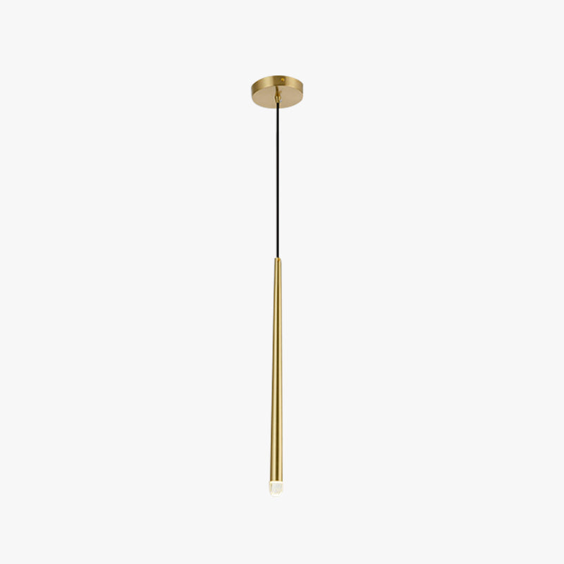 Arisha Suspension Linéaire Vintage, Métal, Or, Salon