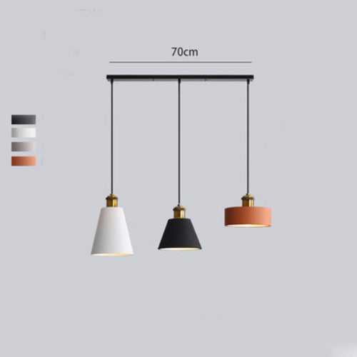 Aira Luminaires Suspension Nordique Blanc/Orange/Noir/Gris, Salon