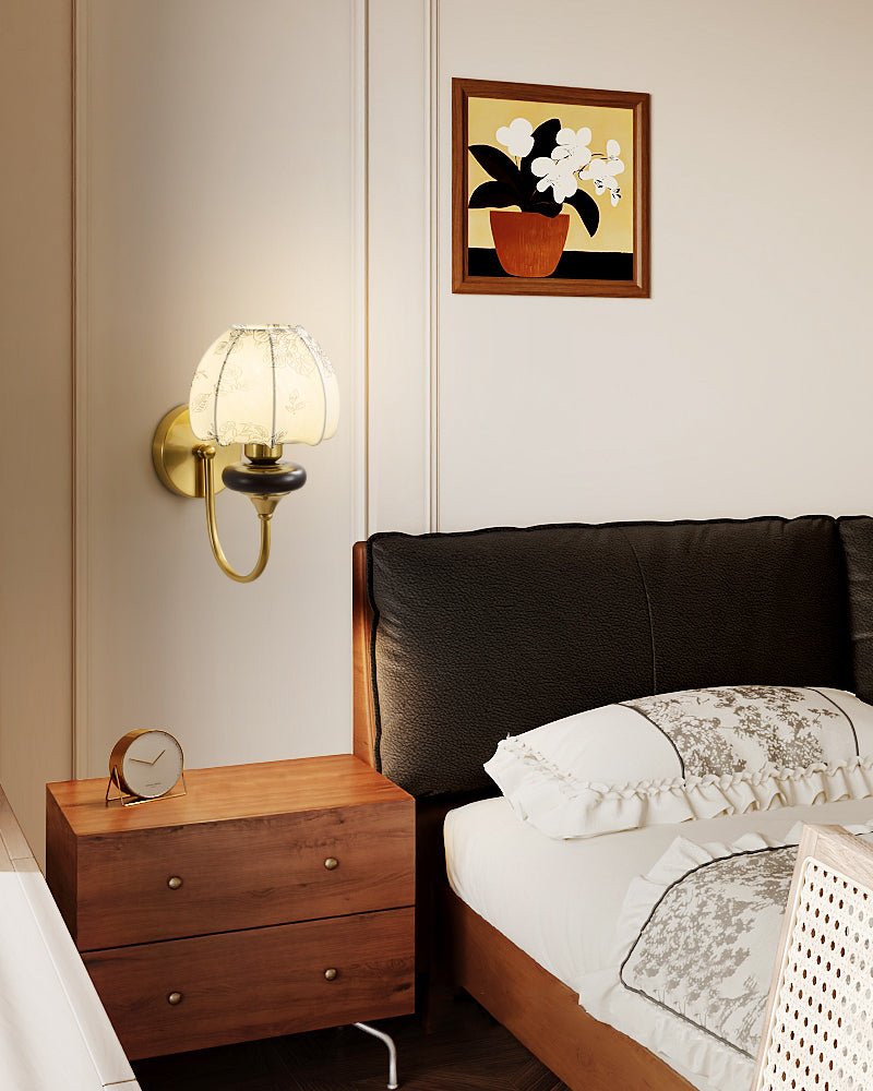 Amelie Art Florale Métal Bois Applique Murale