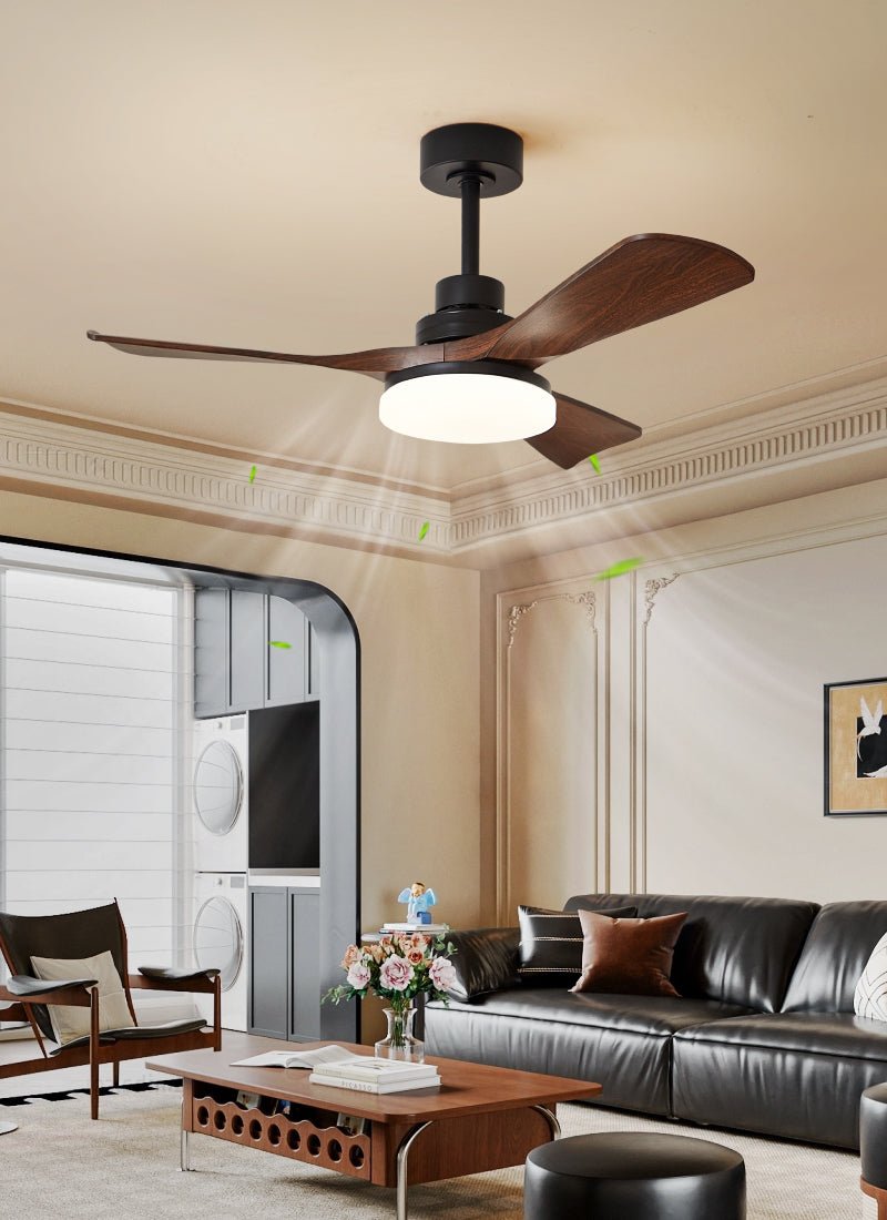 Nilo Modern Acrylic Metal Ceiling Fan Light
