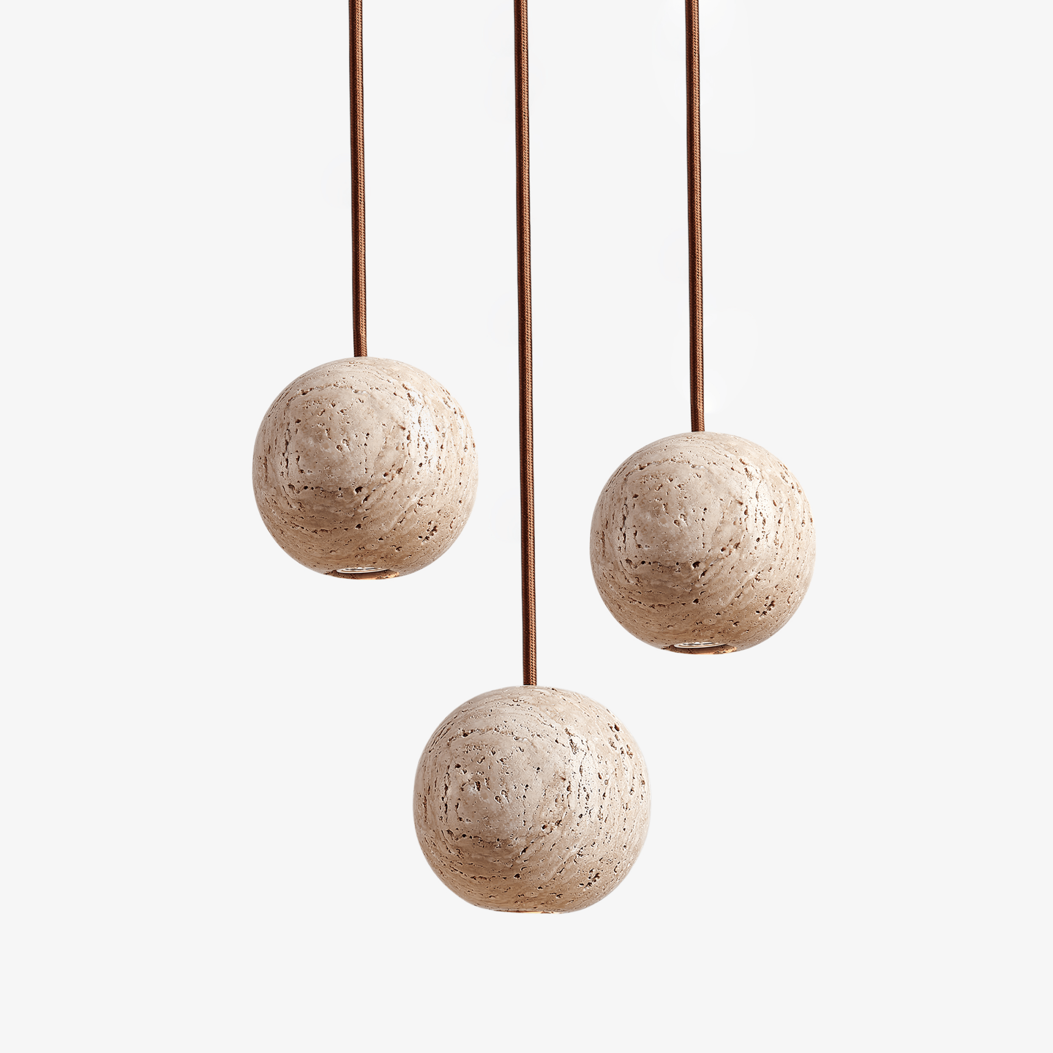 Trio Travertine Pendant Light - Letslighting
