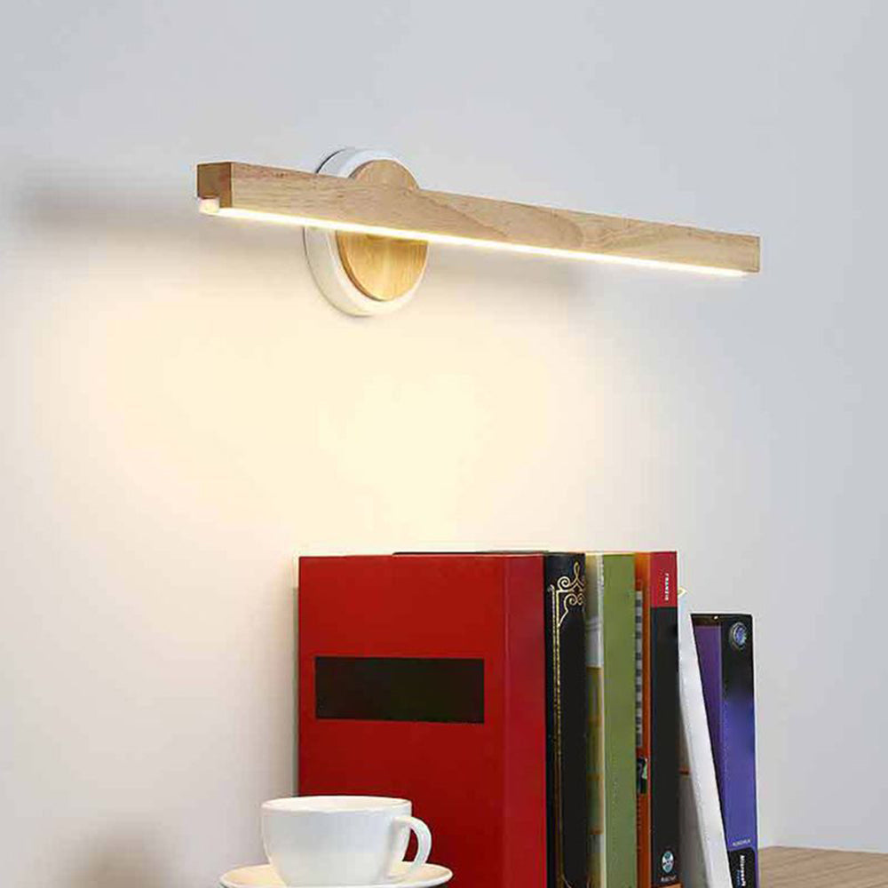 Muto Design LED Applique Murale à Miroir Rectangulaire Moderne Bois Salle de Bain/Chambre