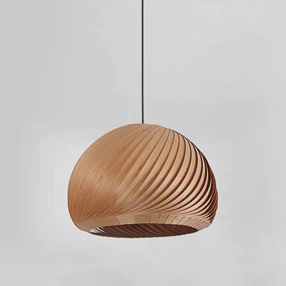 Muto Suspension Globe Naturel, Bois/Metal, Marron/Bois, Salon