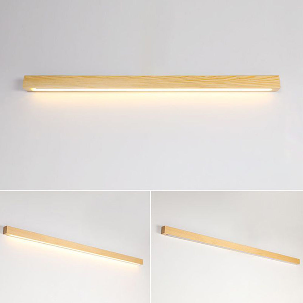 Muto  Applique Murale Linéaire Minimaliste Bois Marron/Bois Chambre