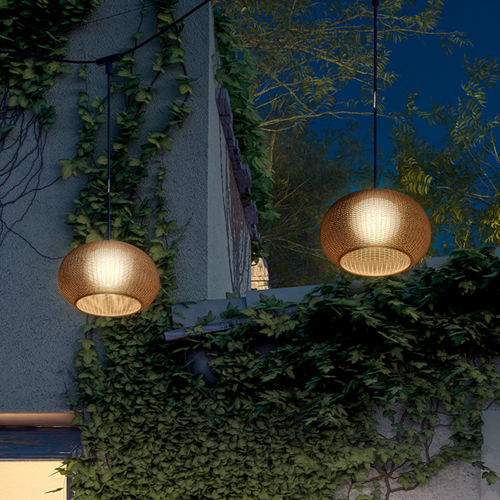 Ritta Suspension Extérieure Landerne Simple, Bambou, Bois, Jardin