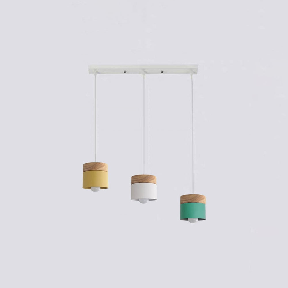 Valentina Suspension LED Macaron Nordique Métal/Bois Chambre