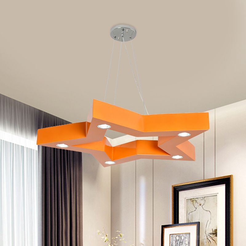 Aria Moderne LED Suspension Jaune Bleu Vert Métal Salle à Manger