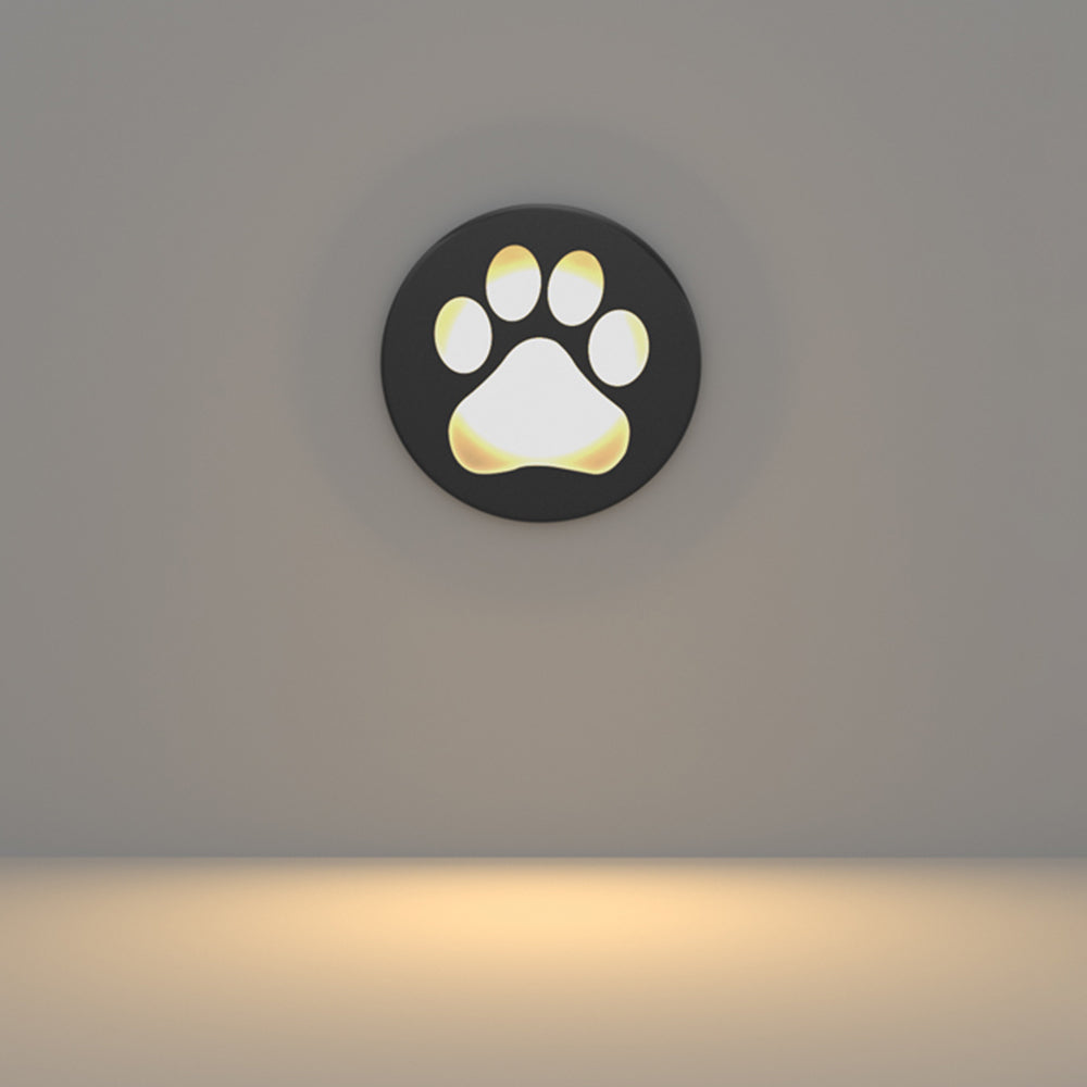Aria Lampe Extérieure au Sol Patte de chat Moderne, Métal, Gris, Cour