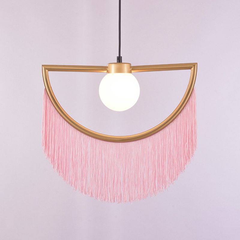 Aria Design Suspension Jaune/Vert/Rose/Café Métal/Tissu Chambre à coucher