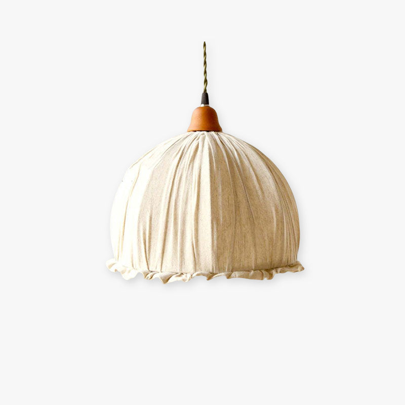 Arisha Suspension Dôme Vintage, Tissu, Beige, Salon/Chambre